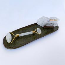 Load image into Gallery viewer, Ceramic Dish and Gua Sha Stand Set
