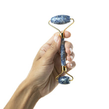 Load image into Gallery viewer, Sodalite crystal jade roller gua sha tool
