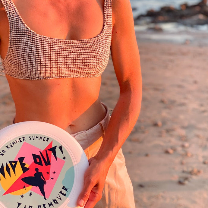 WIPE OUT beach tar remover frisbee in santa barbara