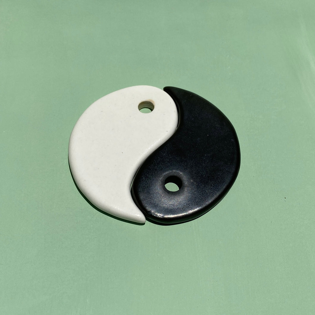 Dresden Body wellness porcelain ceramic gua sha tool, yin yang symbol, home decore